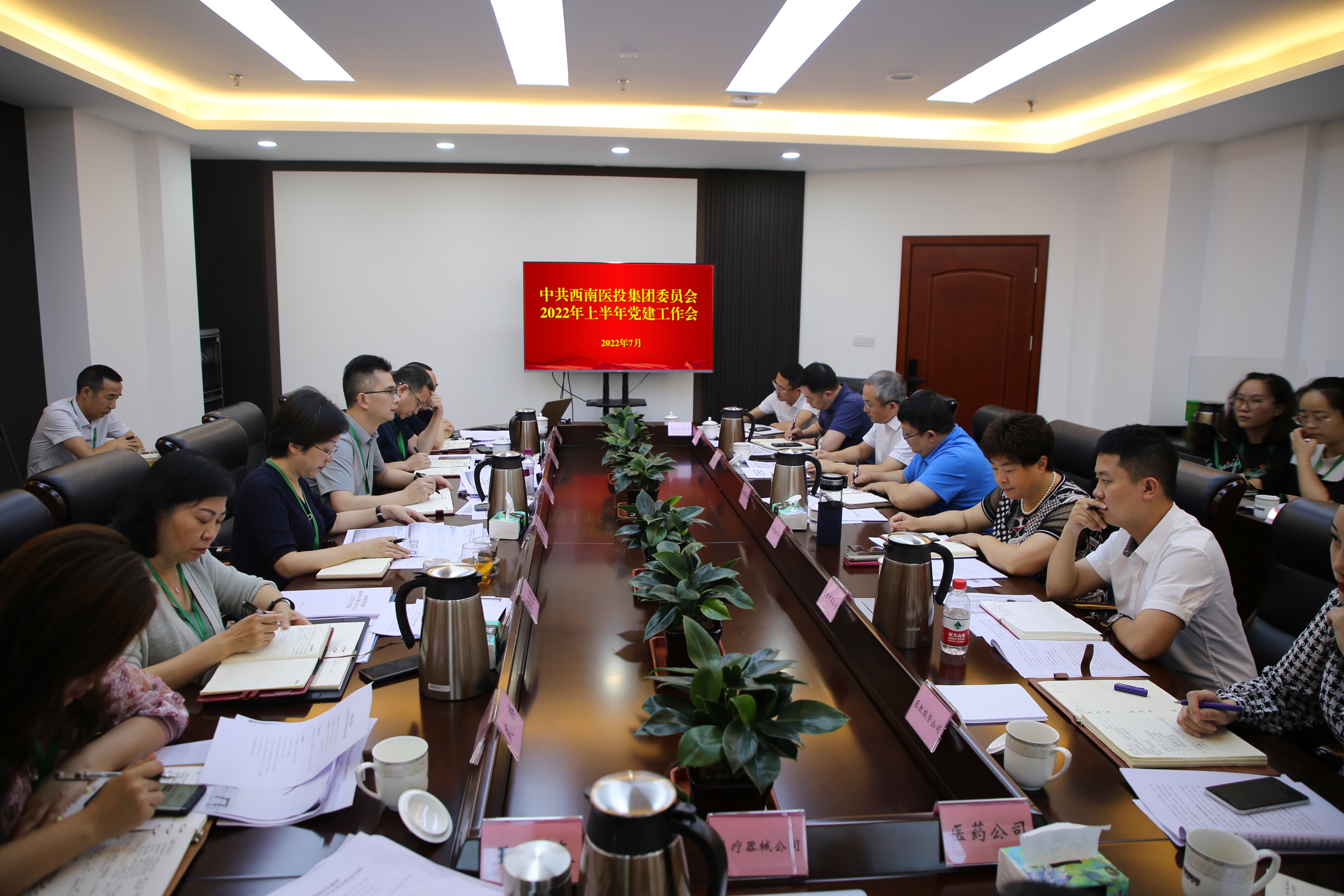 黨建引領風帆勁 凝心聚力砥礪行——西南醫(yī)投集團召開2022年上半年黨建工作會議